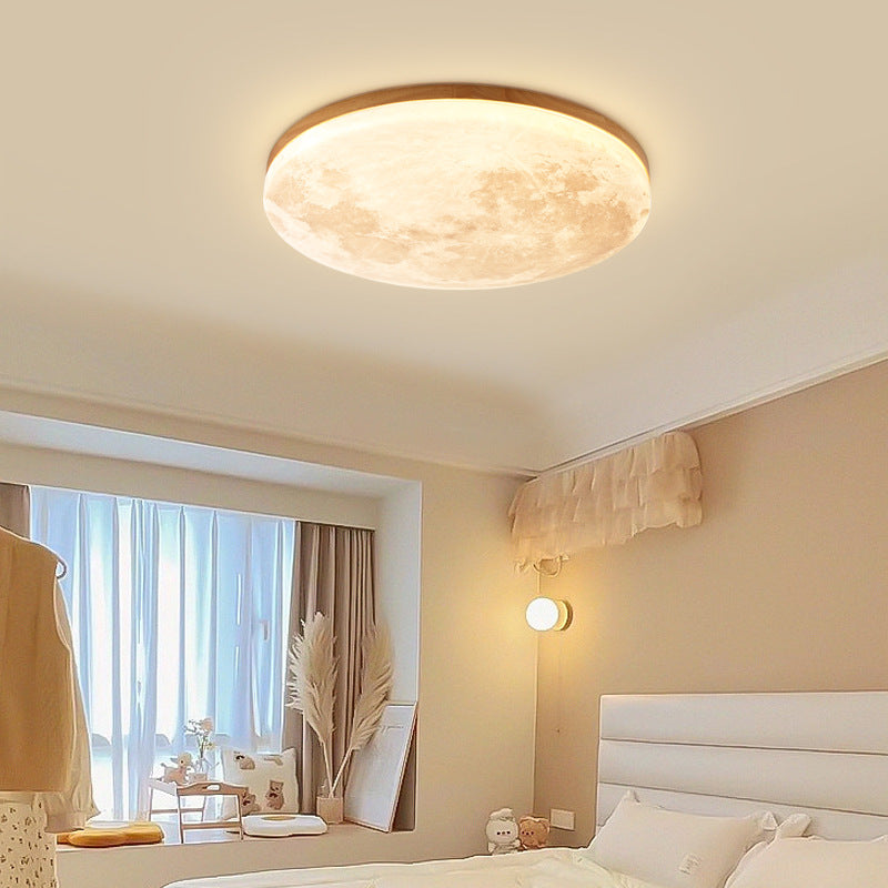 Lámpara LED Redonda Minimalista – Diseño Lunar para Ambientes Modernos-Ceiling Light Fixtures-Hogar88-Hogar88