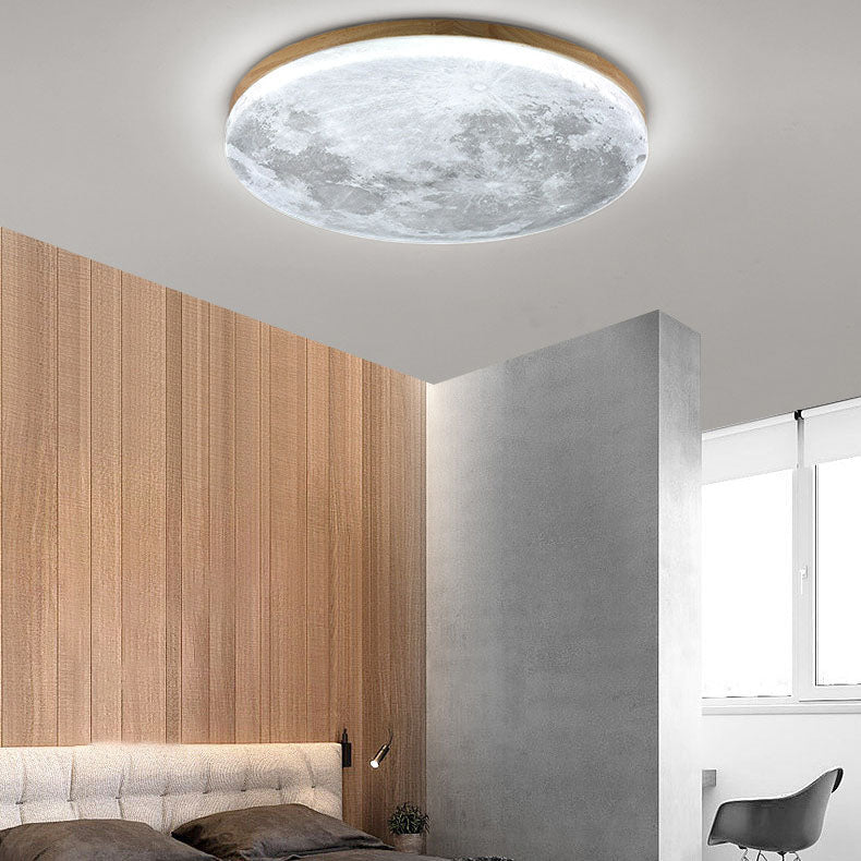 Lámpara LED Redonda Minimalista – Diseño Lunar para Ambientes Modernos-Ceiling Light Fixtures-Hogar88-Hogar88