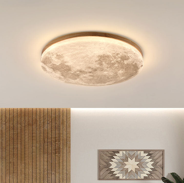 Lámpara LED Redonda Minimalista – Diseño Lunar para Ambientes Modernos-Ceiling Light Fixtures-Hogar88-Hogar88