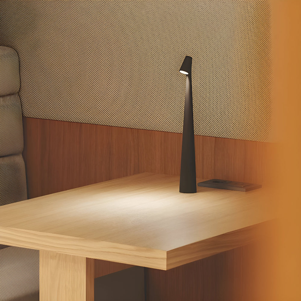 Lámpara LED de Mesa Inalámbrica – Diseño Moderno y Luz Regulable-Table Lamps-Hogar88-Negro-35cm-Hogar88