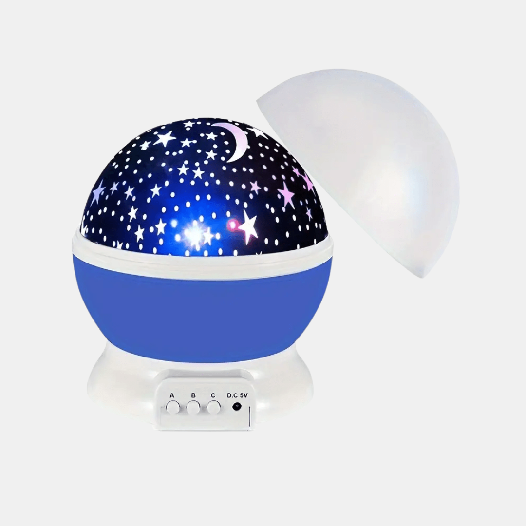 Lámpara Proyectora de Ambiente Giratoria – Cielo Estrellado Multicolor para una Iluminación Relajante-Night Lights & Ambient Lighting-Hogar88-Azul-Hogar88