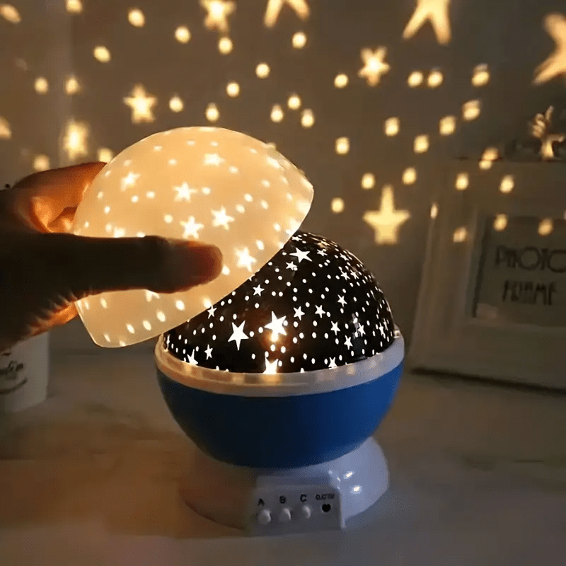 Lámpara Proyectora de Ambiente Giratoria – Cielo Estrellado Multicolor para una Iluminación Relajante-Night Lights & Ambient Lighting-Hogar88-Hogar88