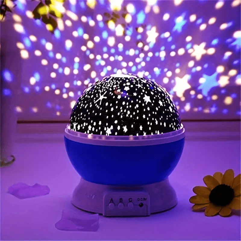 Lámpara Proyectora de Ambiente Giratoria – Cielo Estrellado Multicolor para una Iluminación Relajante-Night Lights & Ambient Lighting-Hogar88-Hogar88