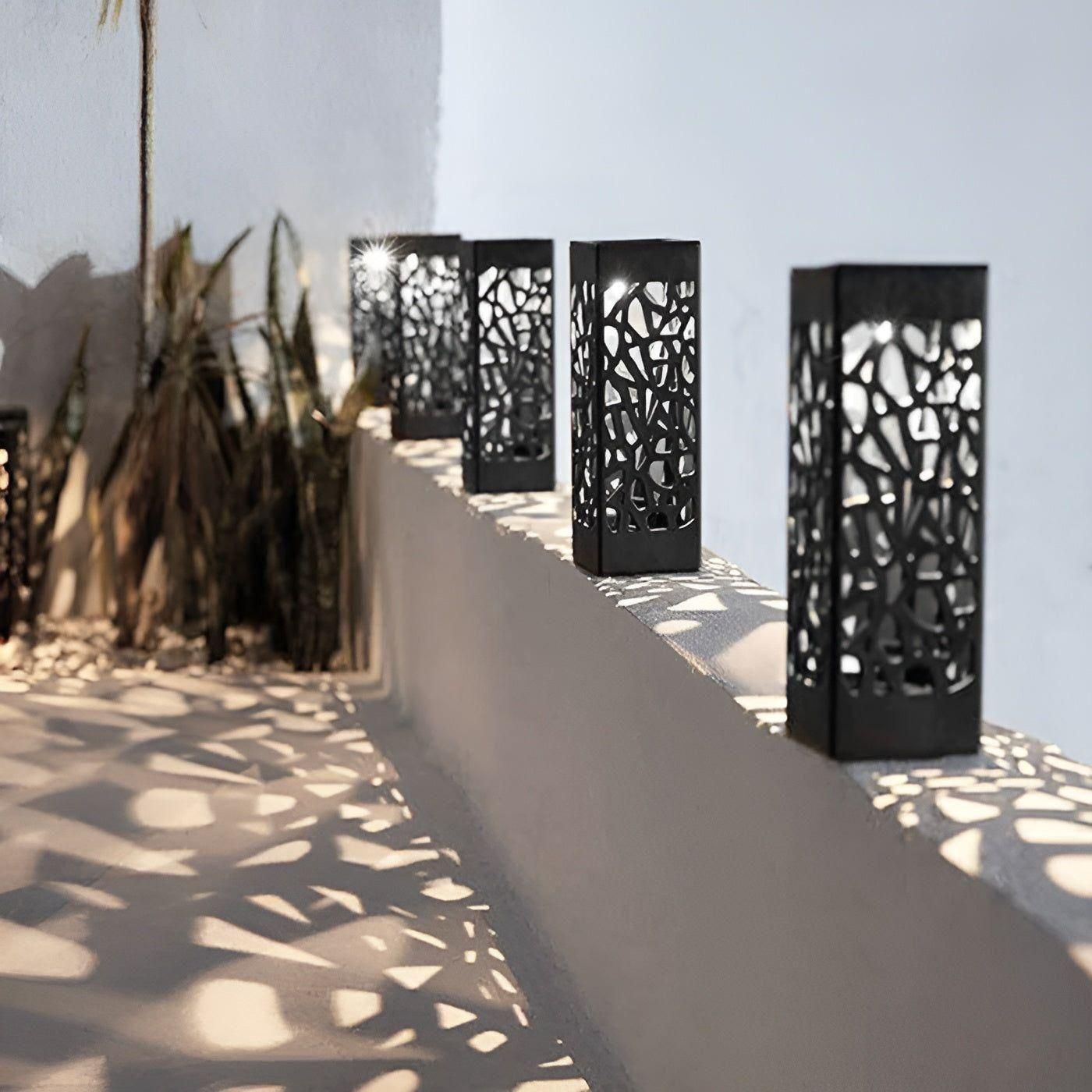 Lámpara Solar LED Impermeable – Iluminación Decorativa para Jardín-Landscape Pathway Lighting-Hogar88-Blanco-Hogar88