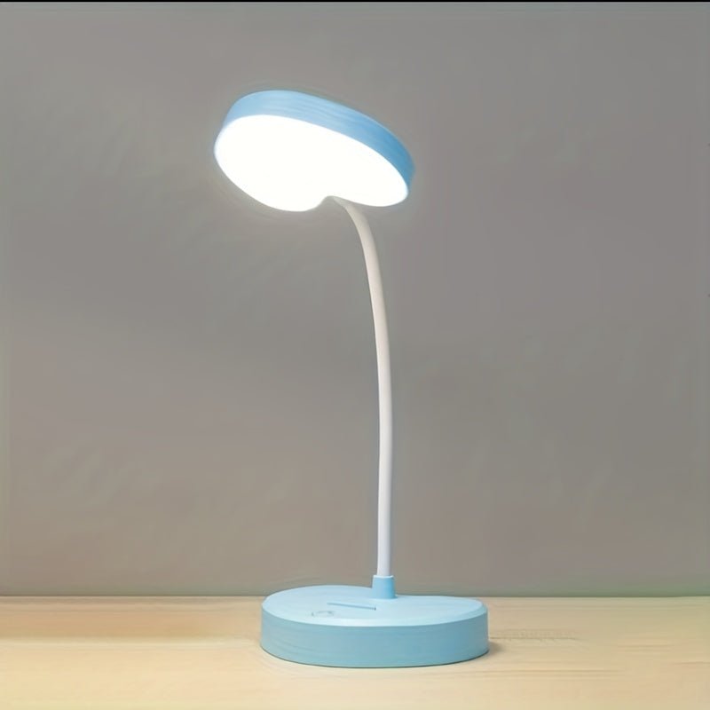 Lámpara de Escritorio LED Plegable – Luz Regulable para Estudio-Desk Lamps-Hogar88-Azul en forma de corazón-Hogar88