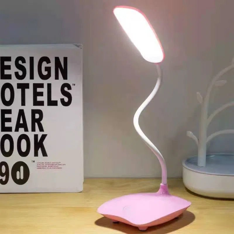 Lámpara de Escritorio LED Plegable – Luz Regulable para Estudio-Desk Lamps-Hogar88-Rosa-Hogar88