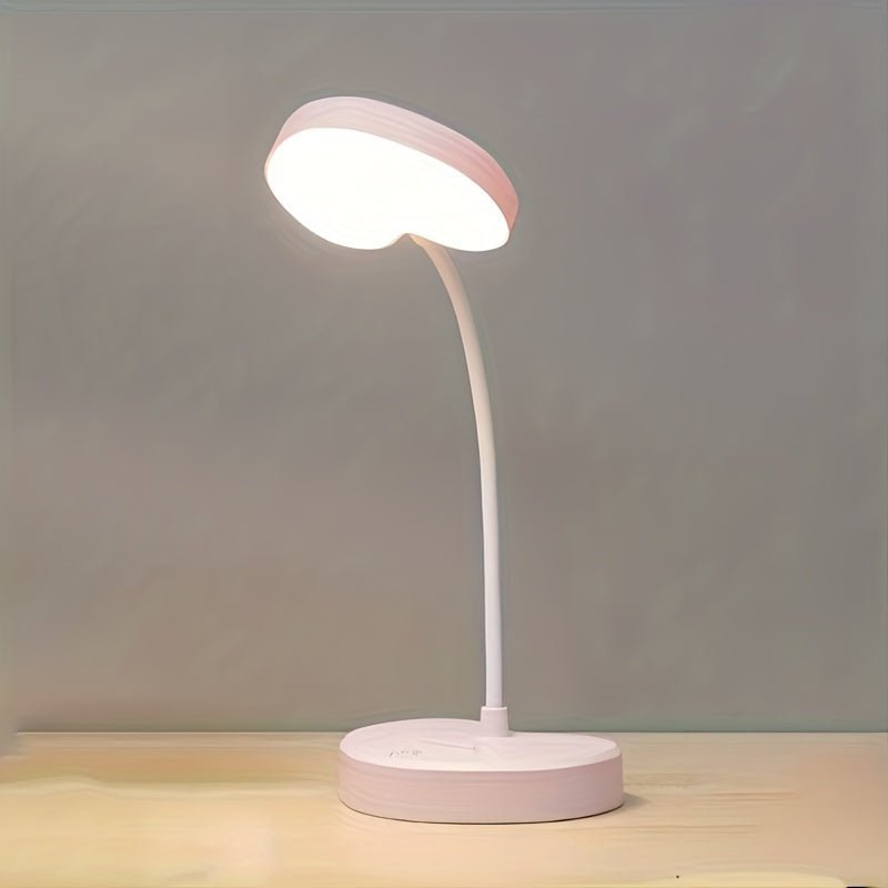 Lámpara de Escritorio LED Plegable – Luz Regulable para Estudio-Desk Lamps-Hogar88-Rosa en forma de corazón-Hogar88