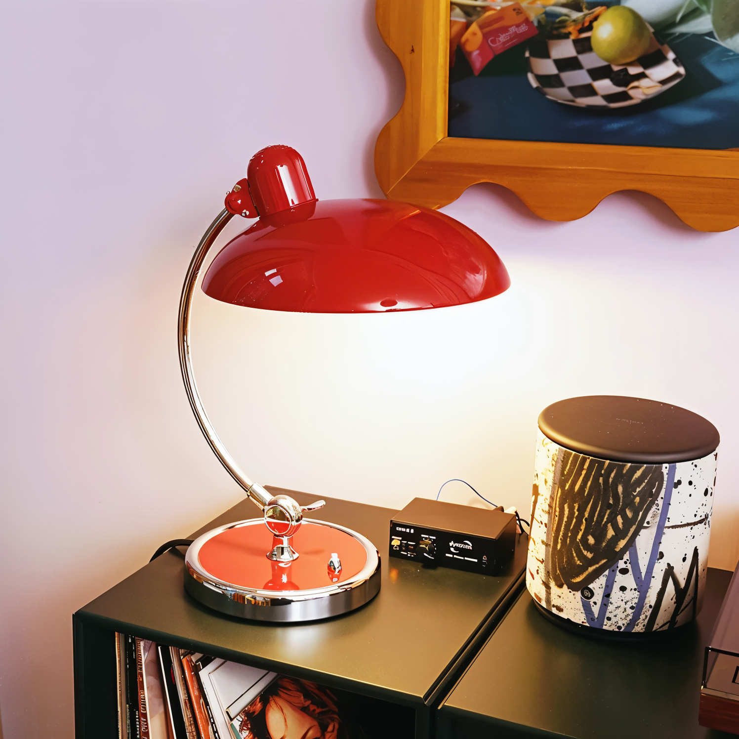 Lámpara de Escritorio Vintage – Cúpula Ajustable de Estilo Retro-Table Lamp-Hogar88-Hogar88