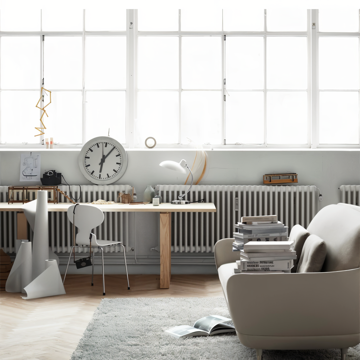 Lámpara de Escritorio Vintage – Cúpula Ajustable de Estilo Retro-Table Lamp-Hogar88-Hogar88