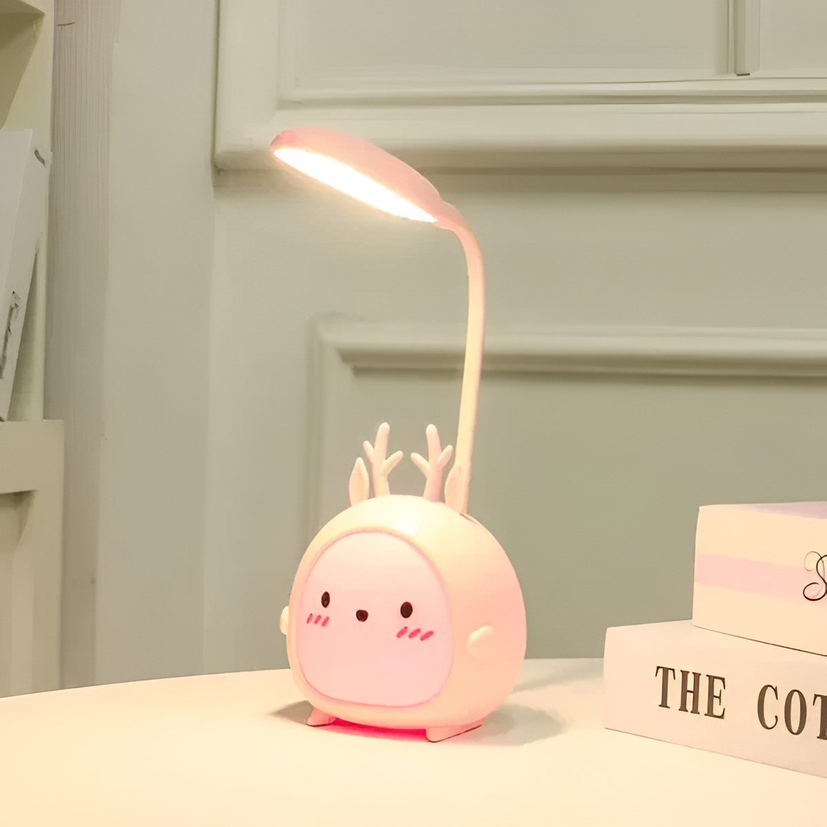 Lámpara de Lectura Infantil con Luz LED – Puerto USB para Comodidad y Seguridad al Leer-Reading Lamps-Hogar88-Rosa-Hogar88
