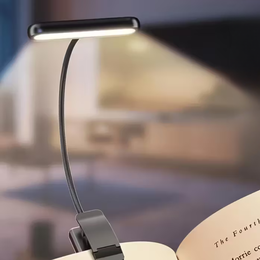 Lámpara de Lectura con Clip USB – Luz Regulable y Función Memoria-Reading Lamps-Hogar88-Hogar88
