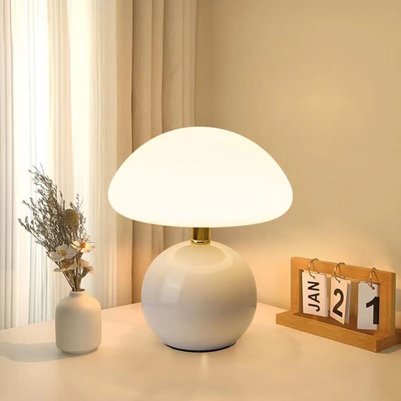 Lámpara de Mesa Cerámica LED – Luz Cálida Ajustable-Table Lamps-Hogar88-Hogar88