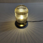 Lámpara de Mesa Escandinava de Vidrio Ámbar – Diseño Elegante Moderno-Lamp-Hogar88-Hogar88