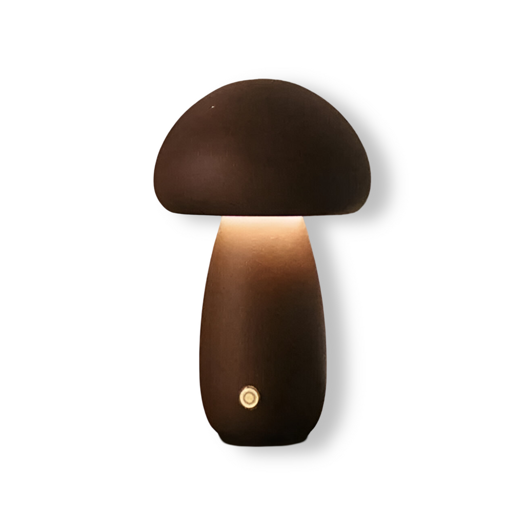 Lámpara de Mesa LED de Madera – Luz Suave con Control Táctil-Table Lamps-Hogar88-Nogal B-Grande (16.5 x 10 cm)-Hogar88