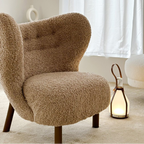 Lámpara de Mesa Moderna de Vidrio Esmerilado con Asa de Cuero – Diseño Sofisticado para Ambientes Contemporáneos-Table Lamps-Hogar88-Hogar88