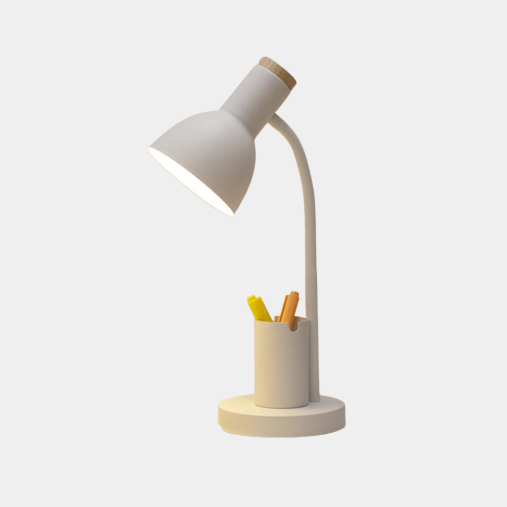 Lámpara de Mesa Nórdica – LED de Luz Suave con Portalápices-Desk Lamps-Hogar88-Hogar88