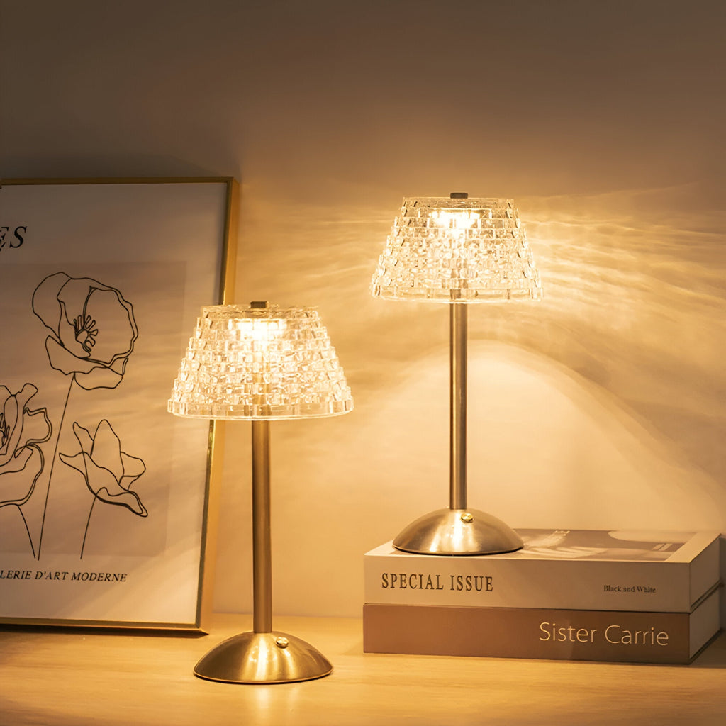 Lámpara de Mesa Vintage Inalámbrica – Iluminación Regulable y Elegante-Table Lamps-Hogar88-Hogar88