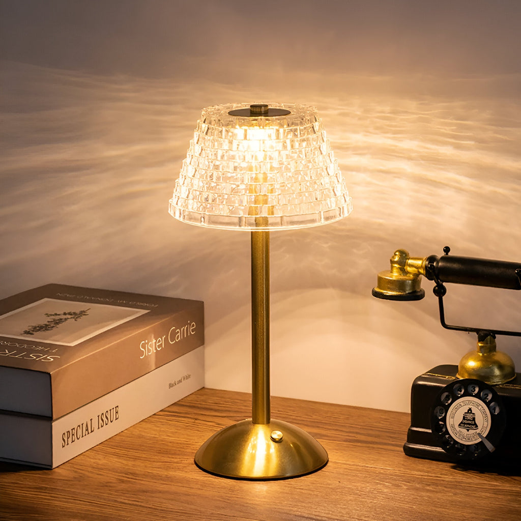 Lámpara de Mesa Vintage Inalámbrica – Iluminación Regulable y Elegante-Table Lamps-Hogar88-Hogar88