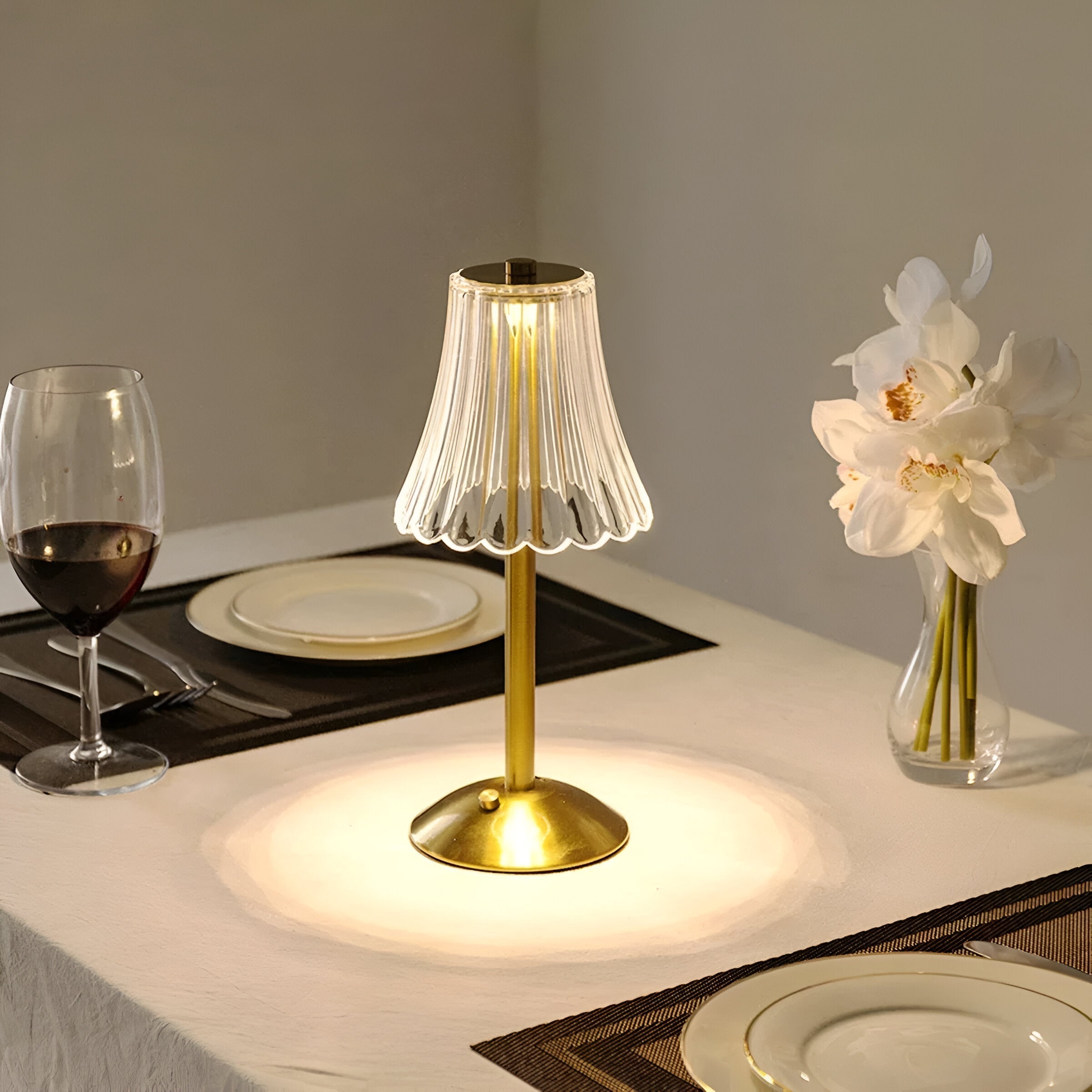 Lámpara de Mesa Vintage Inalámbrica – Iluminación Regulable y Elegante-Table Lamps-Hogar88-Hogar88