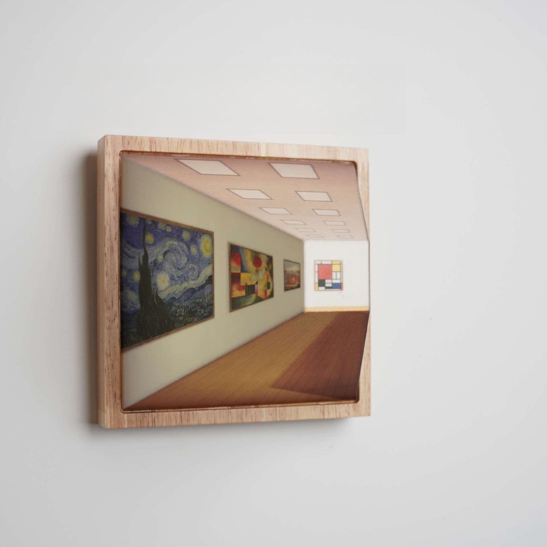 Lámpara de Pared Galería 3D – Iluminación Artística Moderna-Night Lights & Ambient Lighting-Hogar88-Hogar88