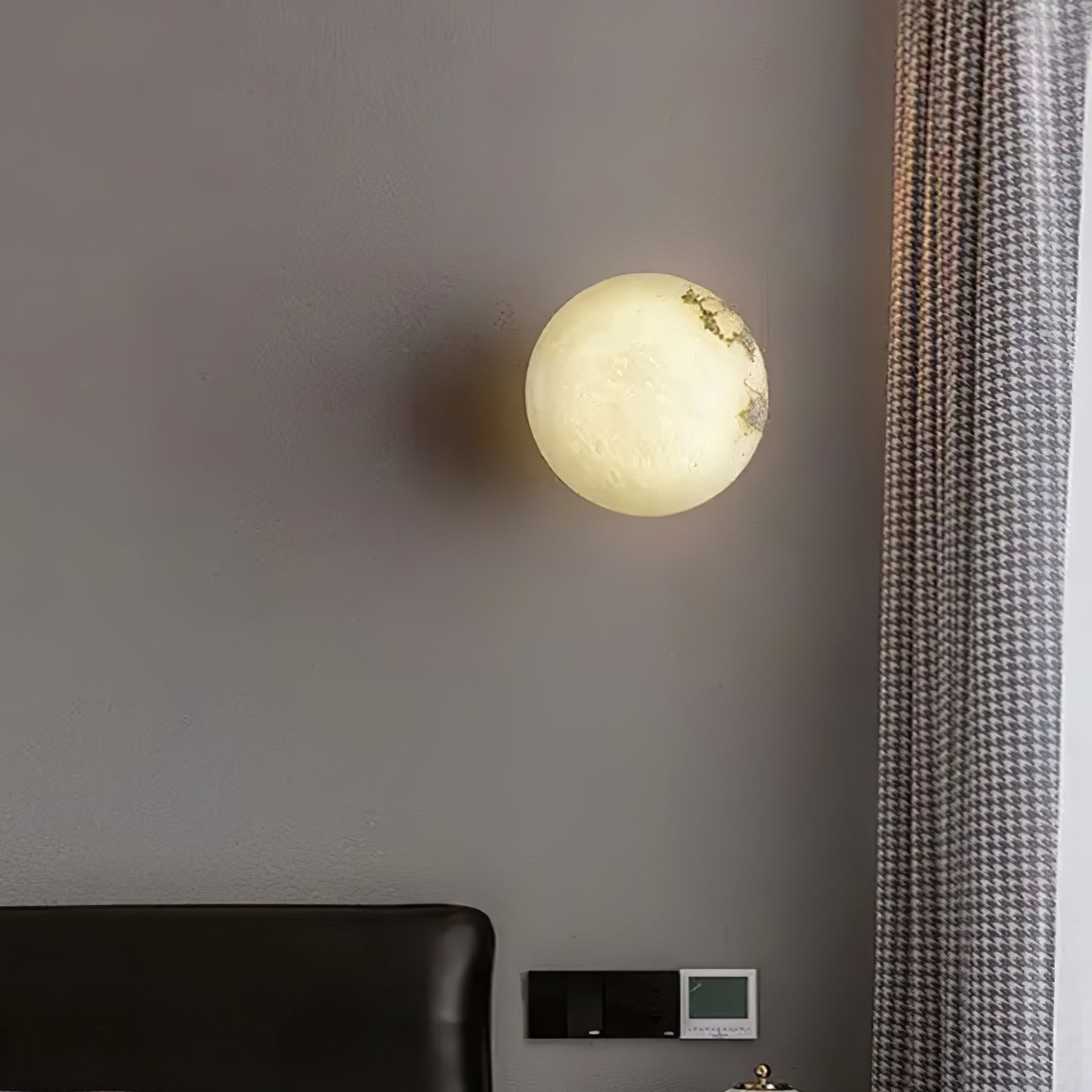 Lámpara de Pared Japandi de Alabastro – Luz Ambiental Minimalista-Wall Light Fixtures-Hogar88-Hogar88
