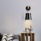 Lámpara de Pared Moderna de Madera y Metal con Correa – Iluminación Elegante para Hogar-Wall Light Fixtures-Hogar88-Hogar88