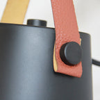 Lámpara de Pared Moderna de Madera y Metal con Correa – Iluminación Elegante para Hogar-Wall Light Fixtures-Hogar88-Hogar88