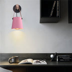 Lámpara de Pared Moderna de Madera y Metal con Correa – Iluminación Elegante para Hogar-Wall Light Fixtures-Hogar88-Hogar88