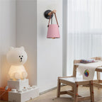 Lámpara de Pared Moderna de Madera y Metal con Correa – Iluminación Elegante para Hogar-Wall Light Fixtures-Hogar88-Hogar88