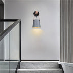 Lámpara de Pared Moderna de Madera y Metal con Correa – Iluminación Elegante para Hogar-Wall Light Fixtures-Hogar88-Hogar88