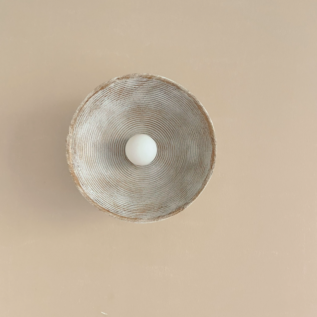 Lámpara de Pared Redonda Estilo Nórdico Retro – Luz Funcional y Decorativa para Dormir, Estudiar y Crear Ambiente-Wall Lamp-Hogar88-Hogar88