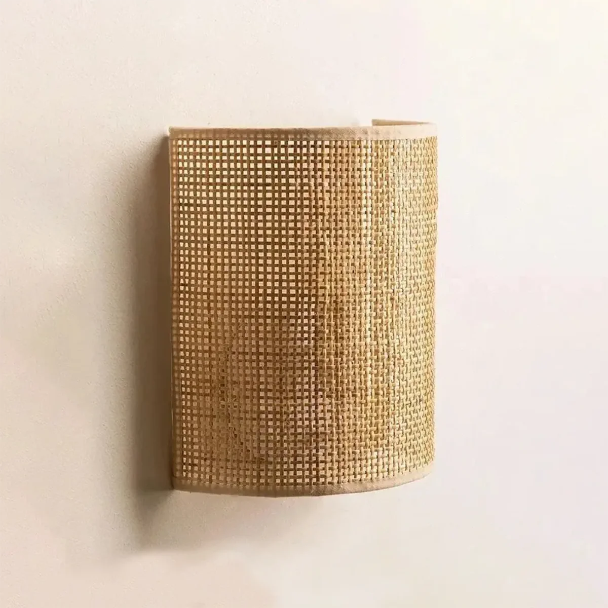 Lámpara de Pared de Ratán – Iluminación Natural para Decoración Bohemia Moderna-Wall Lamp-Hogar88-Hogar88