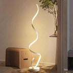 Lámpara de Pie en Espiral LED – Diseño Moderno con Luz Regulable-Standing Light-Hogar88-Hogar88