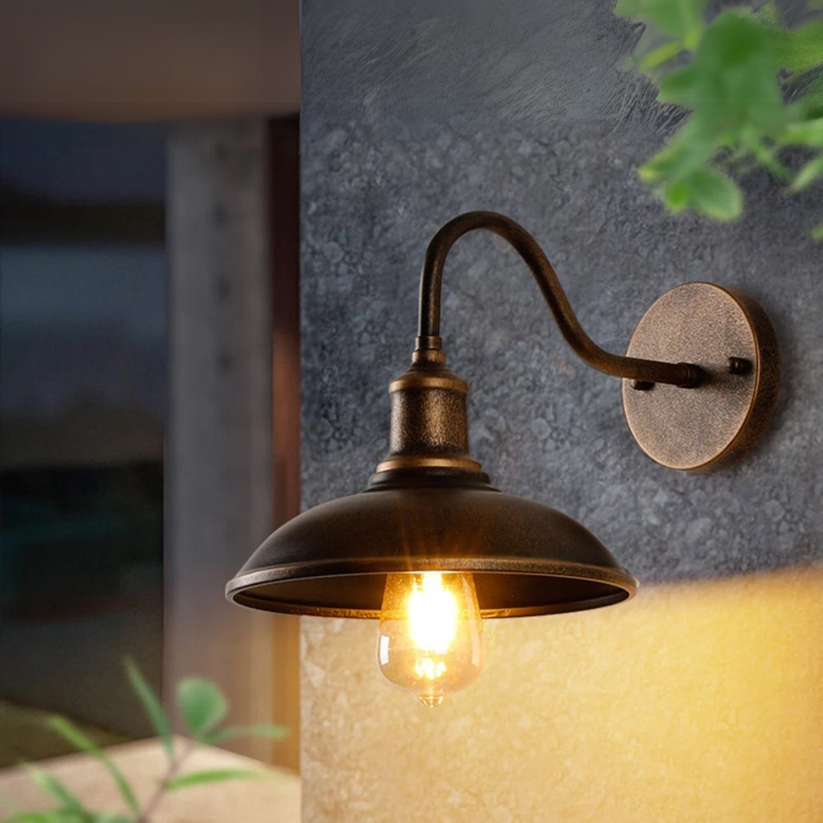 Lámpara de Poste Exterior Minimalista – Luz Funcional para Seguridad y Ambiente Exterior Sofisticado-Wall Lamp-Hogar88-Hogar88