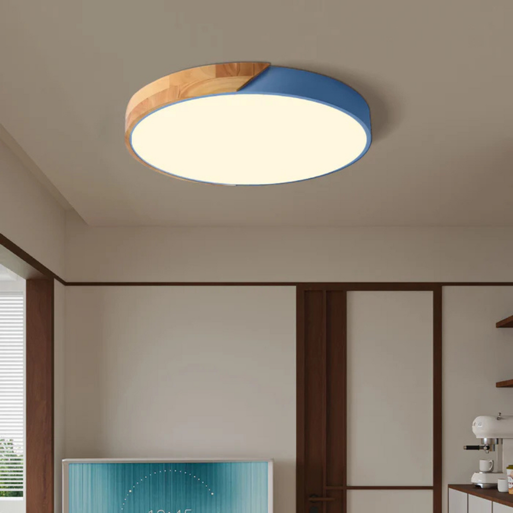 Lámpara de Techo LED Escandinava de Madera – Diseño Moderno y Natural-Lamp-Hogar88-Hogar88