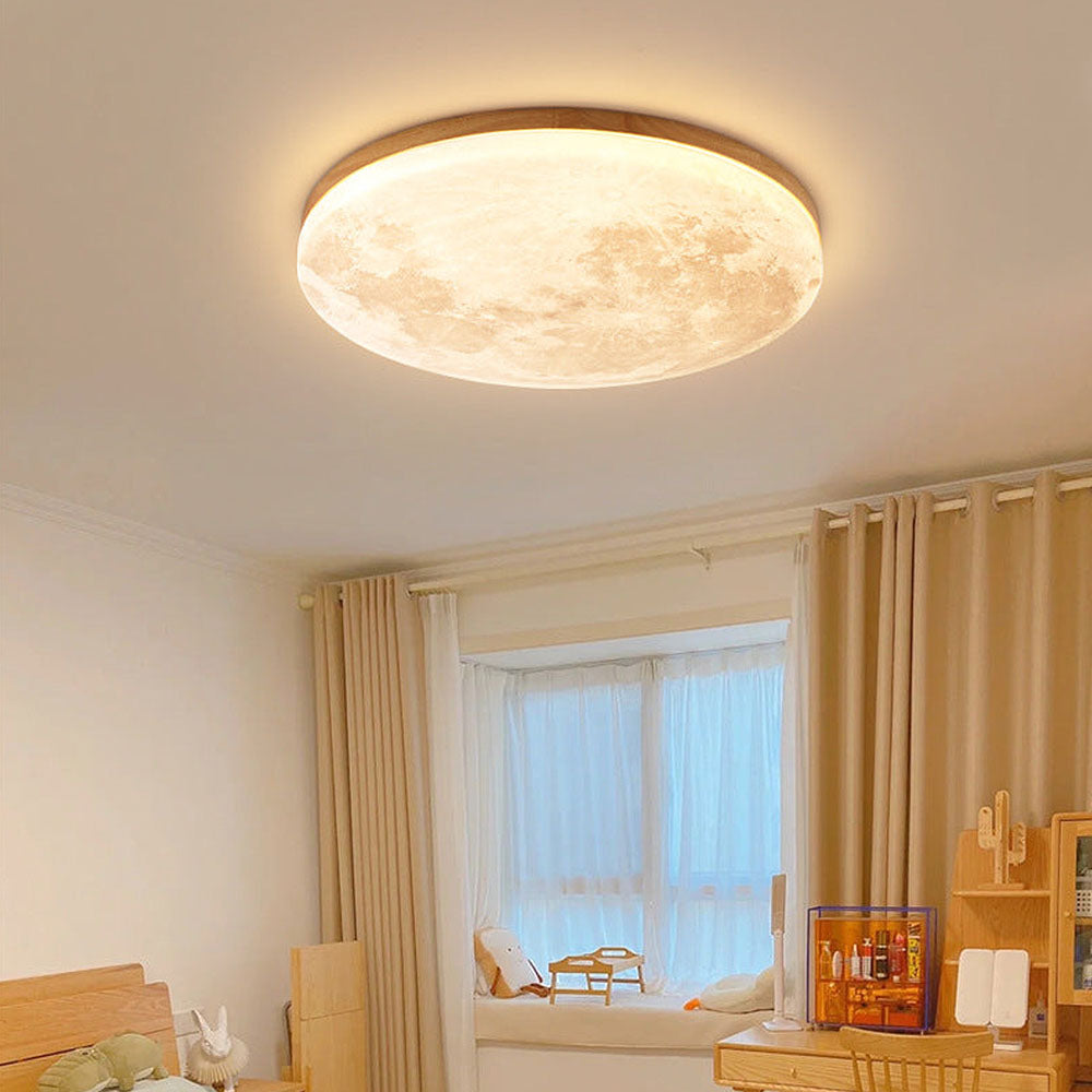 Lámpara de Techo con Diseño de Luna – Luz LED Suave y Realista-Lamp-Hogar88-Hogar88