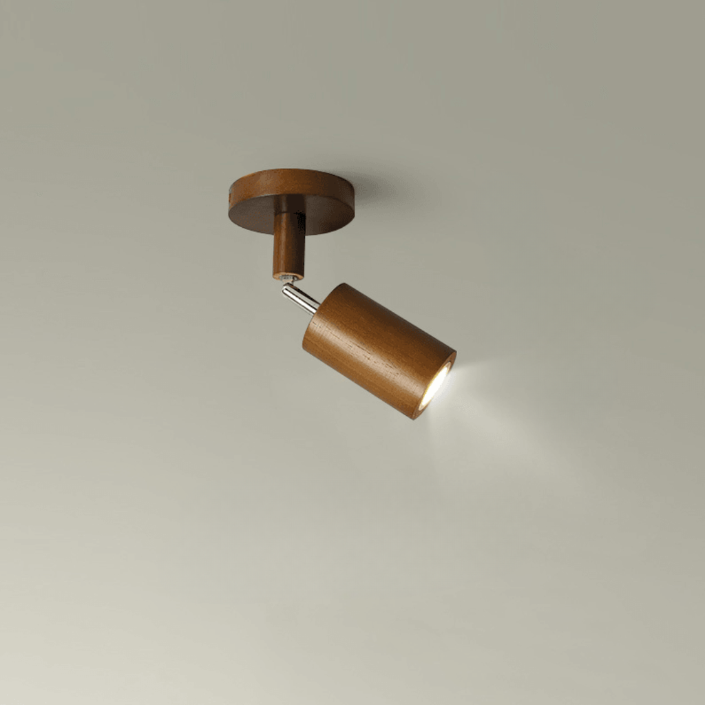 Lámpara de Techo de Madera Maciza Ajustable – Iluminación Focalizada para Ambientes Modernos-Ceiling Lamp-Hogar88-Blanco cálido-1-Notas-Hogar88