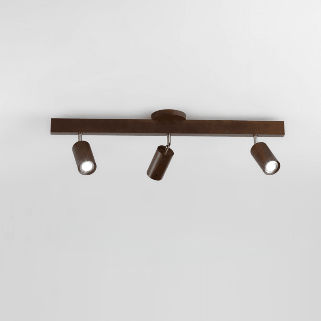 Lámpara de Techo de Madera Maciza Ajustable – Iluminación Focalizada para Ambientes Modernos-Ceiling Lamp-Hogar88-Blanco cálido-3-Notas-Hogar88