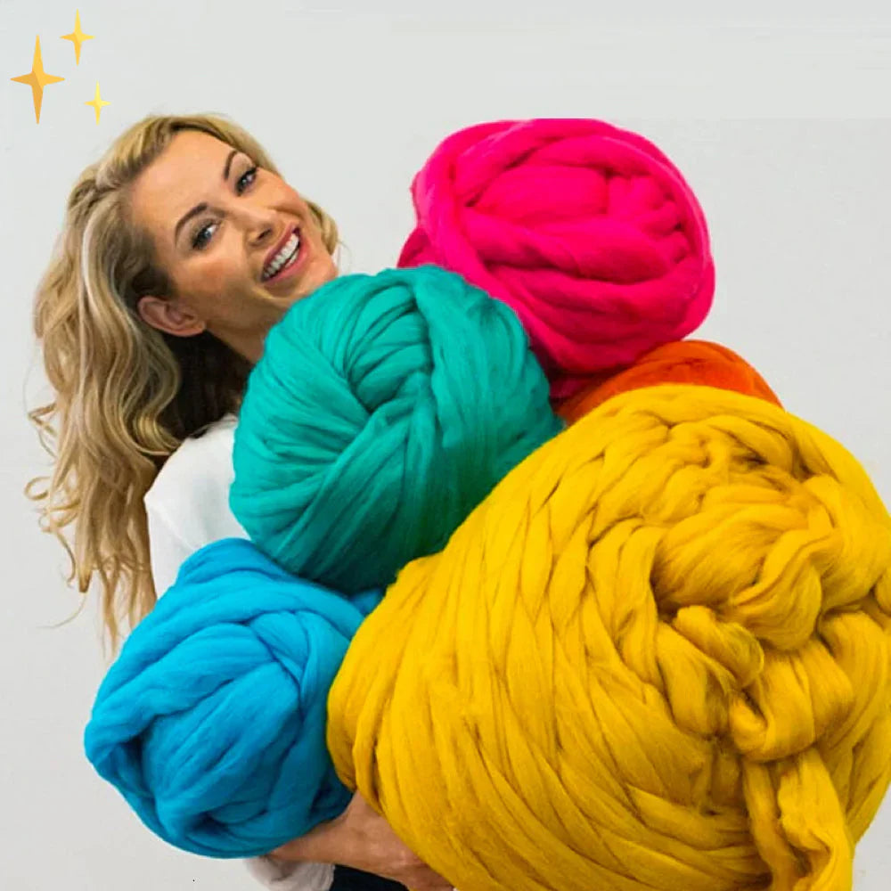 Lana Gruesa DIY 1000g – Hilo XL para Mantas Suaves y Proyectos-Blankets-Hogar88-Hogar88