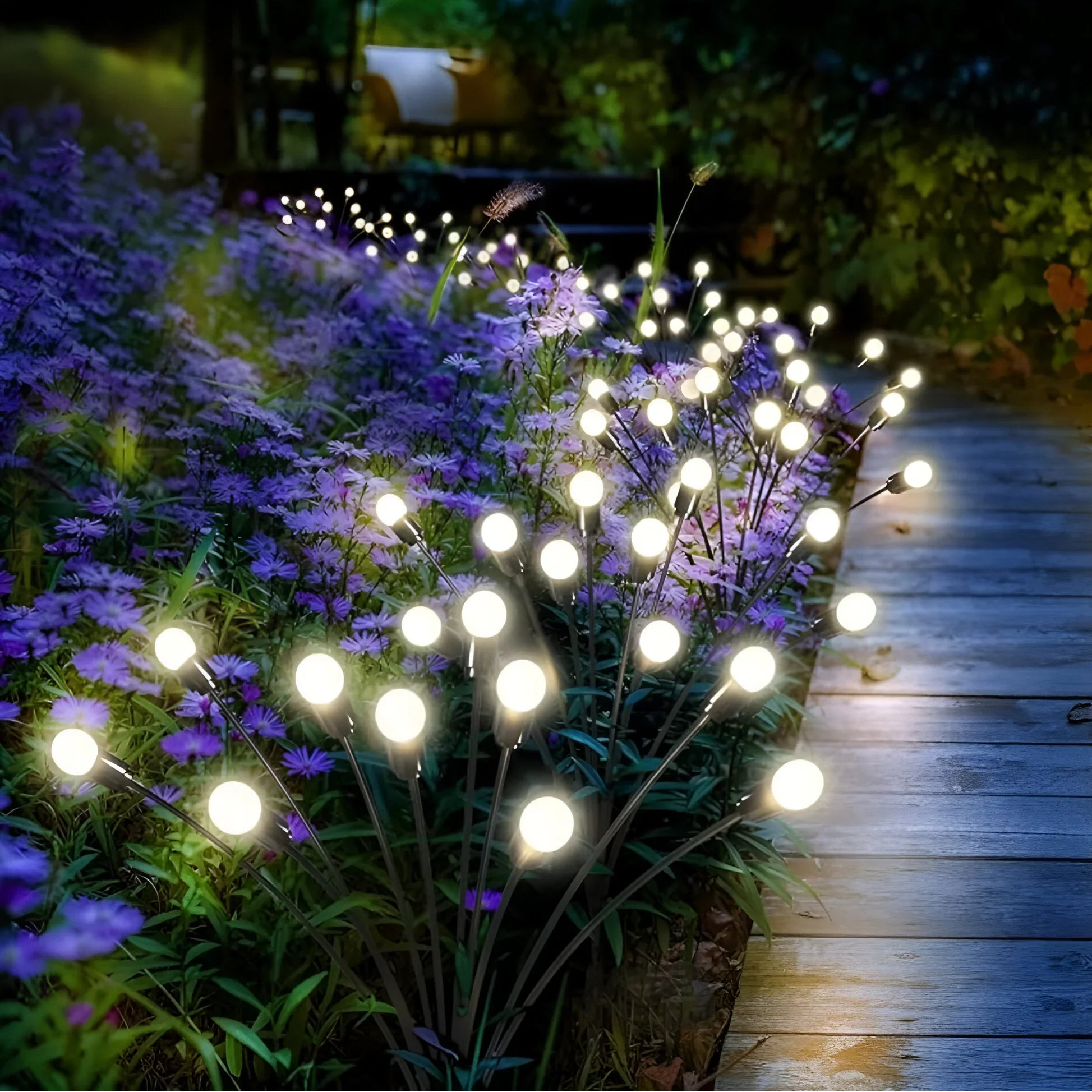 Luces Solares Oscilantes para Jardín – Brillo Decorativo Exterior-Landscape Pathway Lighting-Hogar88-Hogar88
