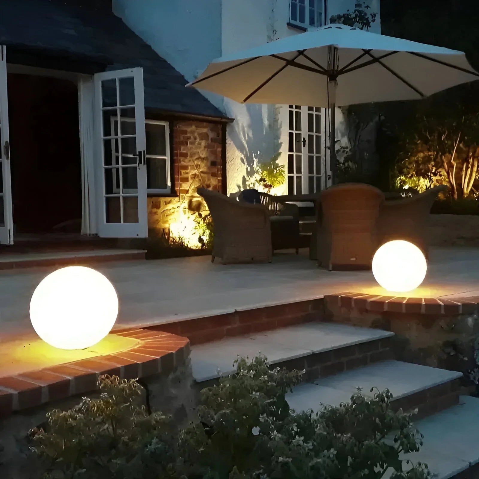 Luz Esférica LED Impermeable – Iluminación Portátil para Jardín-Landscape Pathway Lighting-Hogar88-Hogar88