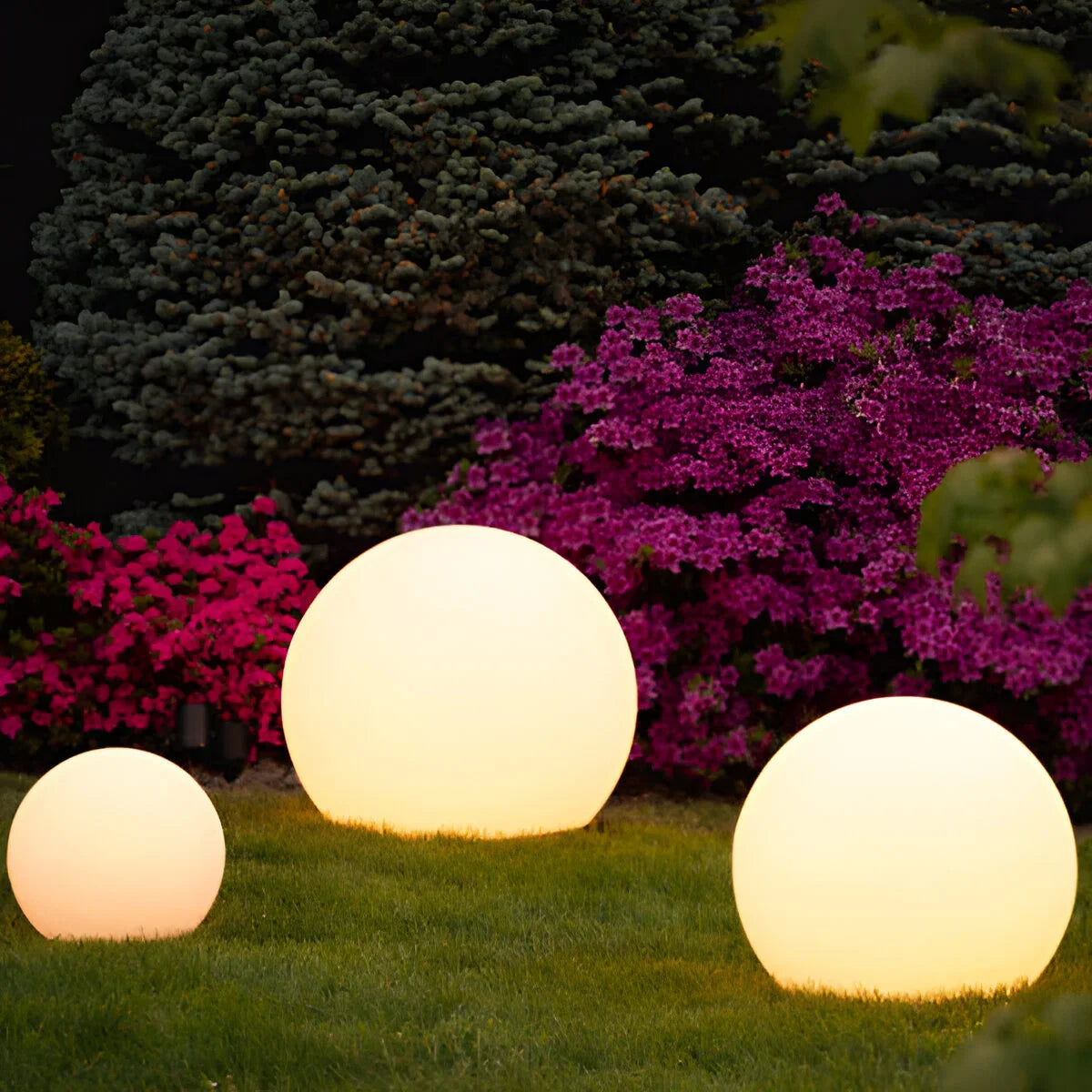 Luz Esférica LED Impermeable – Iluminación Portátil para Jardín-Landscape Pathway Lighting-Hogar88-Hogar88