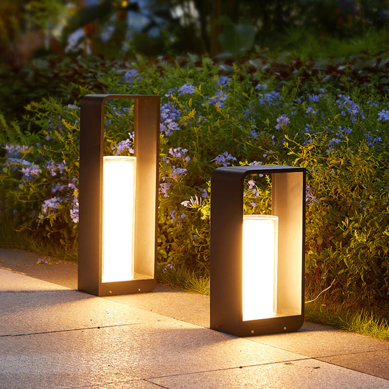 Luz de Jardín LED Cuadrada – Baliza Exterior Impermeable-Landscape Pathway Lighting-Hogar88-Hogar88