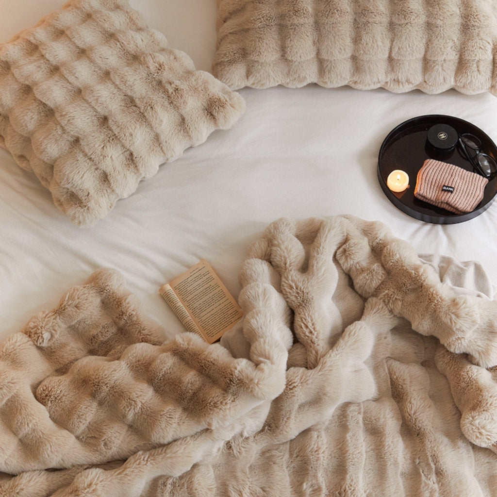 Manta Acolchada de Pelo Suave – Confort Pesado para Relajación-Blankets-Hogar88-Hogar88