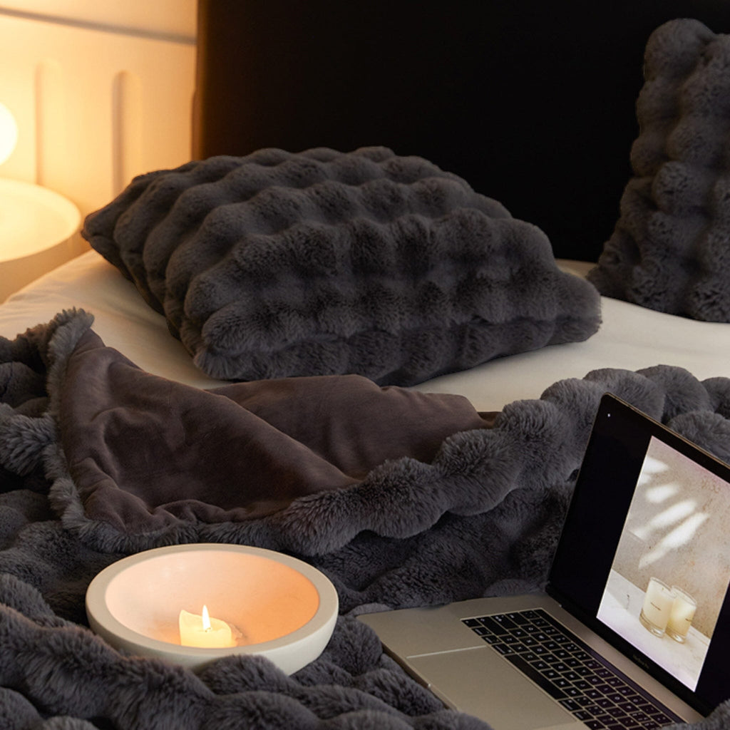 Manta Acolchada de Pelo Suave – Confort Pesado para Relajación-Blankets-Hogar88-Hogar88
