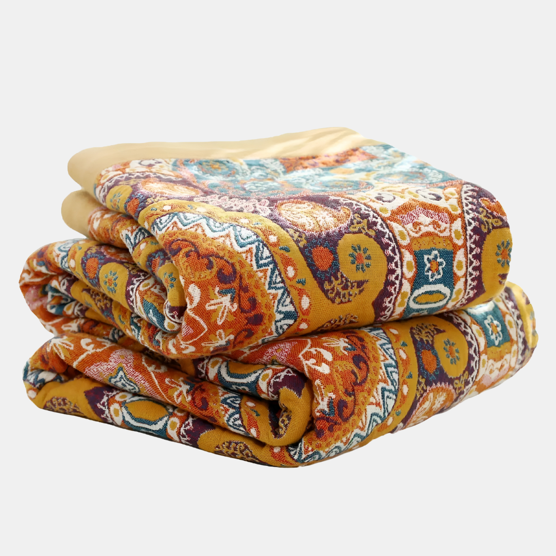 Manta Reversible Boho – Estilo Acogedor y Diseño Moderno para Hogar-Cotton Blankets-Hogar88-150 x 200 cm-Hogar88