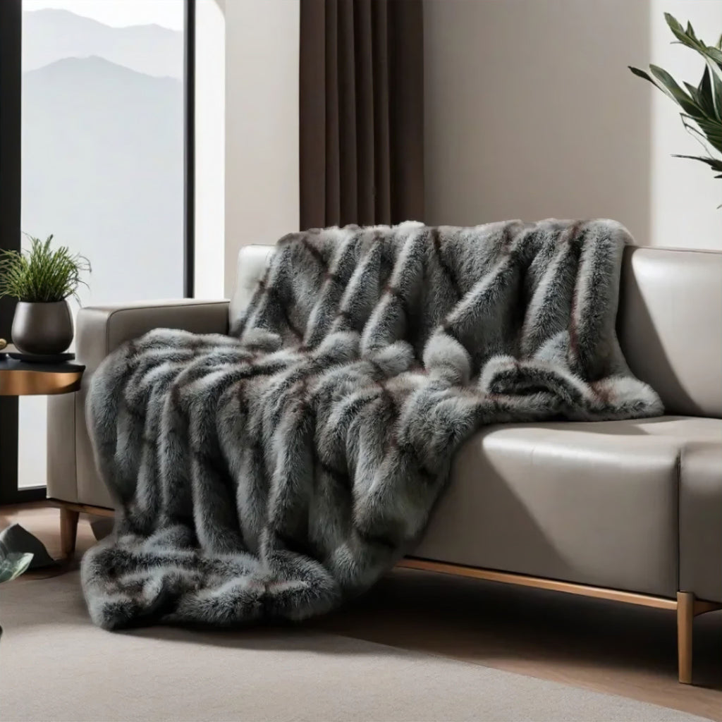 Manta de Pelaje Ultradensa – Suavidad Lujosa para Tu Hogar-Blankets-Hogar88-Hogar88