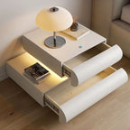 Mesa de Noche Moderna con Iluminación LED – Elegancia y Comodidad-Nightstands-Hogar88-Hogar88