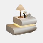 Mesa de Noche Moderna con Iluminación LED – Elegancia y Comodidad-Nightstands-Hogar88-Hogar88
