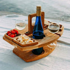 Mesa de Picnic de Madera Portátil – Diseño Plegable para Vino-Serving Trays-Hogar88-Hogar88